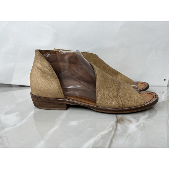 Free People Mont Blanc Sandals Flat Slip On Shoes Leather Women 39 Us 8.5 9 - Picture 2 of 11